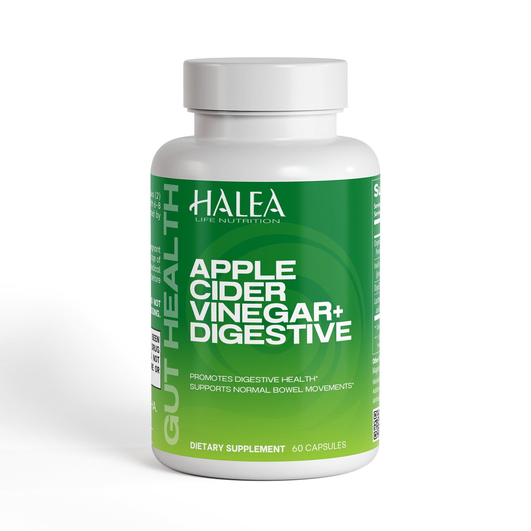 Halea Life Nutrition Apple Cider Vinegar+ with Probiotics, Inulin & DigeZyme®